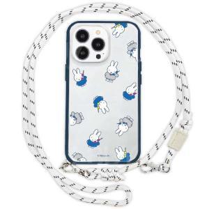 Miffy  iPhone14 Pro 手機殼連繩 (藍)