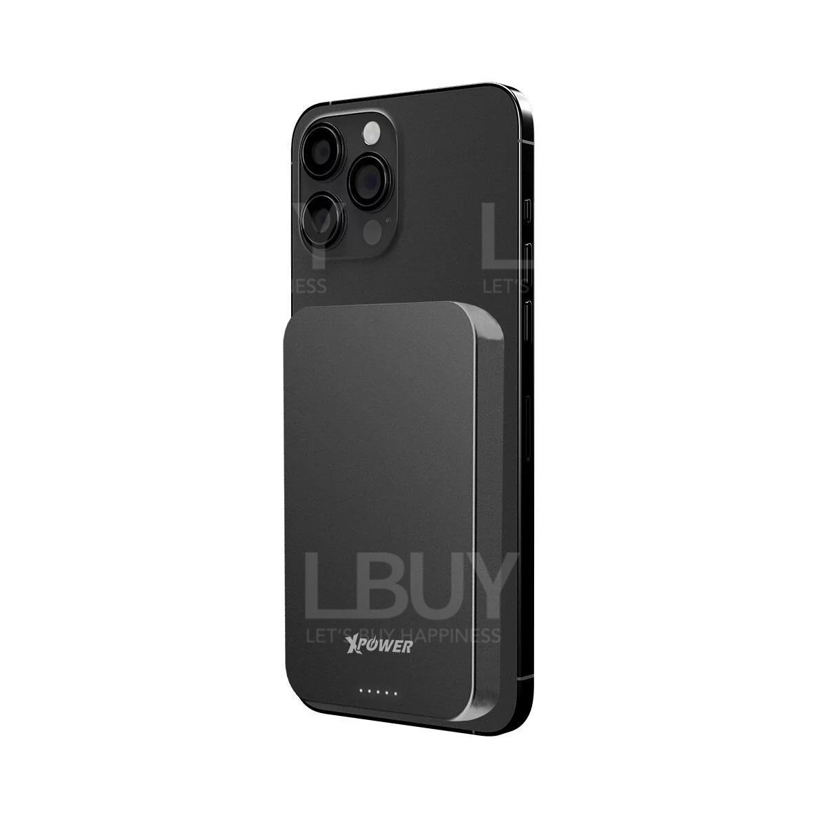 XPower M10A 10,000mAh 铝合金超薄PD 3.0磁吸无线快速充电器 黑色