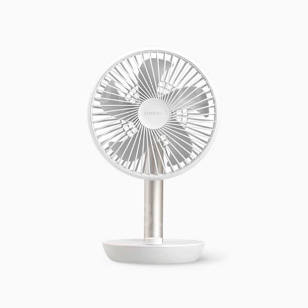LUMENA Stand 3Z Fan Silky White
