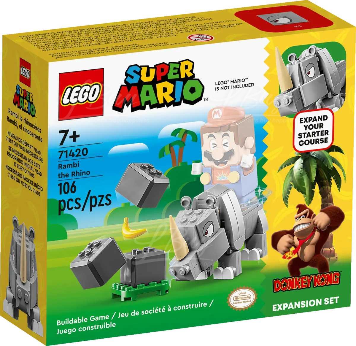 LEGO 71420 超级玛利欧™ 犀牛兰比 7+