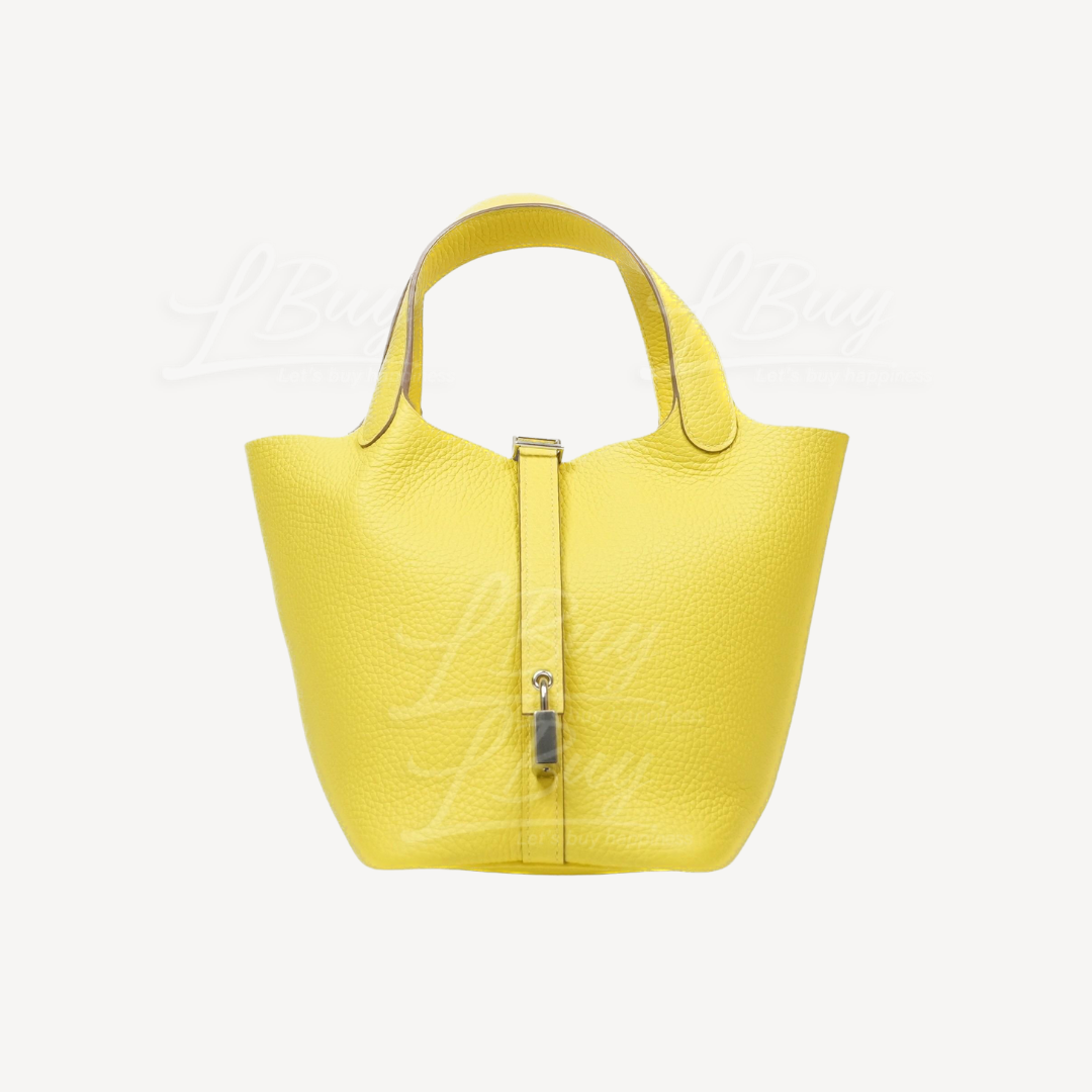 Hermes Picotin Lock 18 Bag 手挽袋 檸檬黃