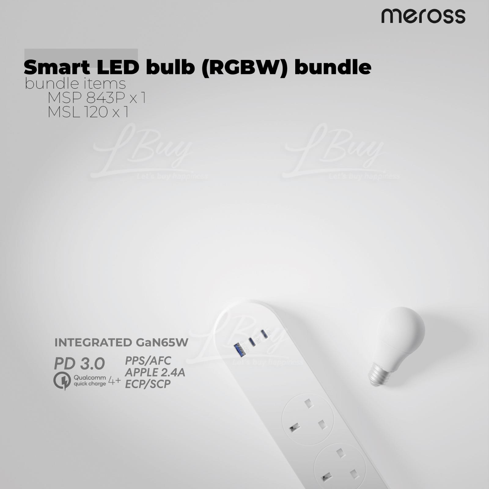Meross Apple HomeKit Advanced Smart Housekeeper Set Smart Mop + Smart LED Light Bulb