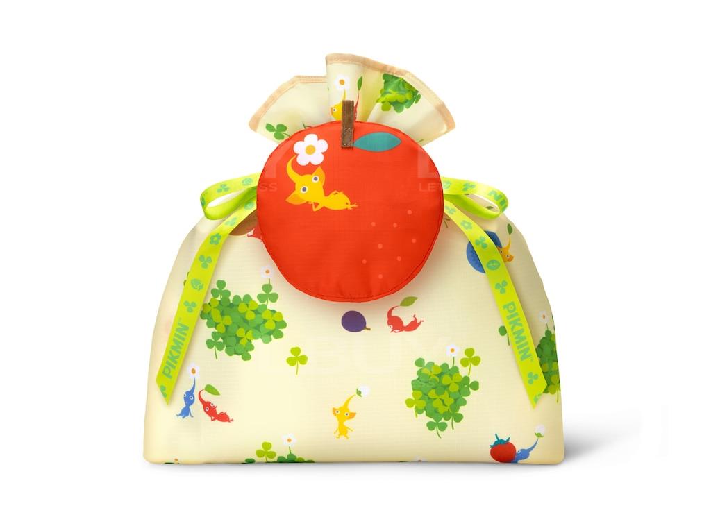 Pikmin Wrapping x Reusable Bag L (Pikmin & Fruits)