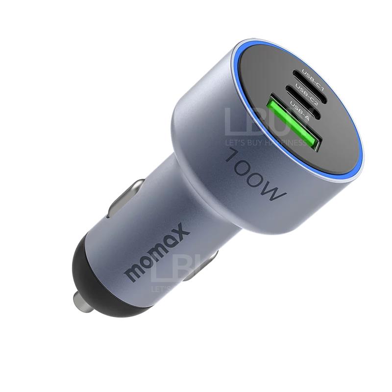 Momax MoVe 100W triple-port car charger UC17