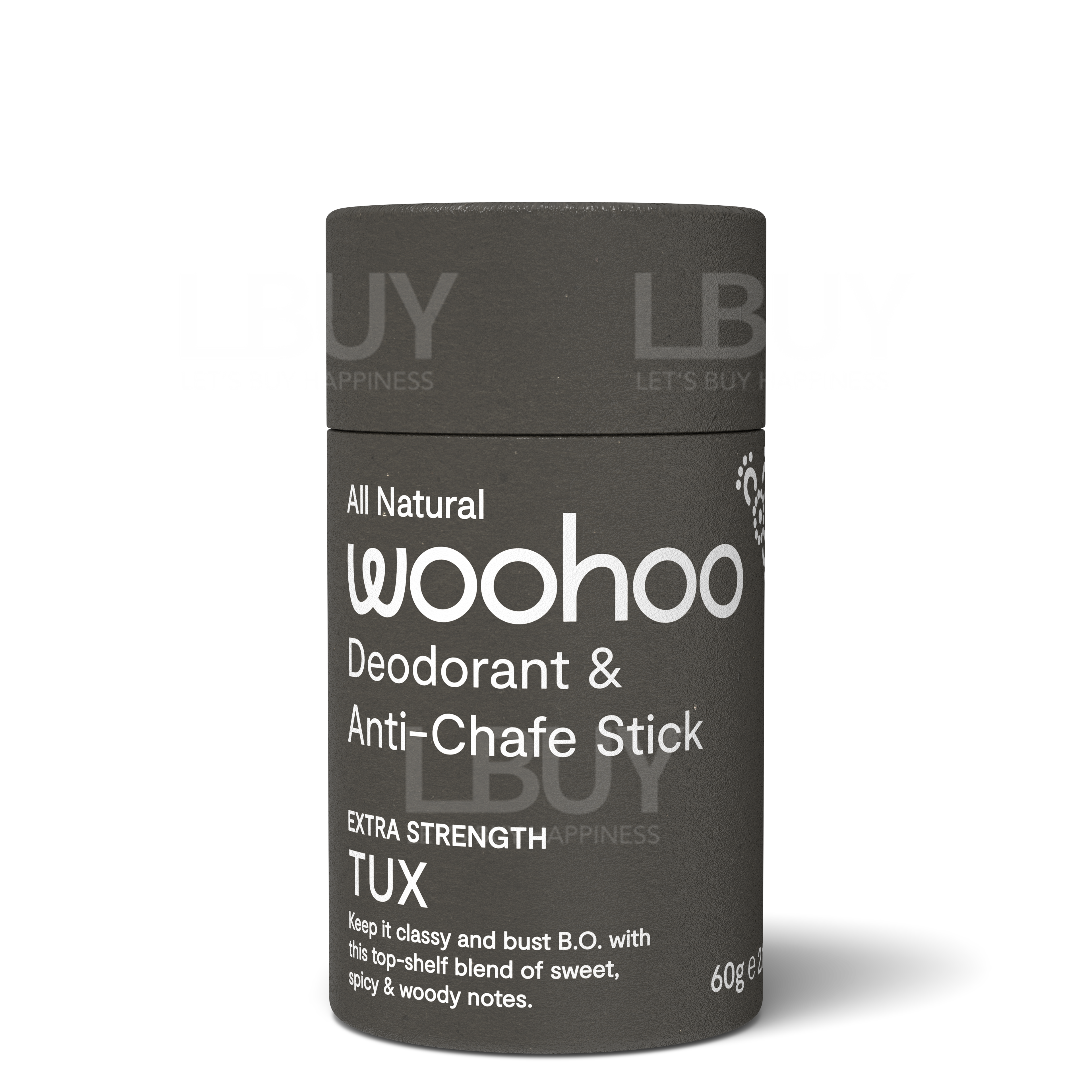 Woohoo 澳洲有机天然止汗膏 - 佛手柑和广藿香(薄荷)香味