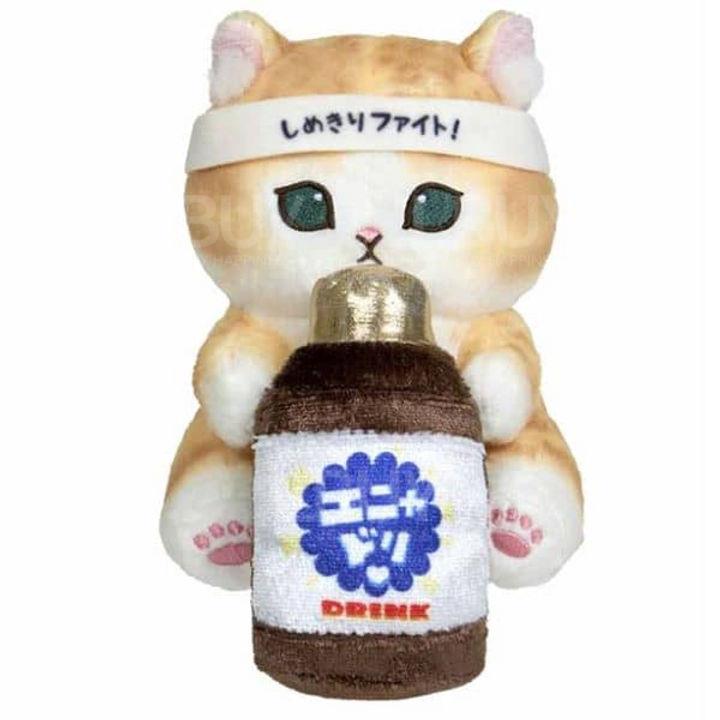 Mofusand 打工仔貓系列夾夾公仔 提神飲品 14cm