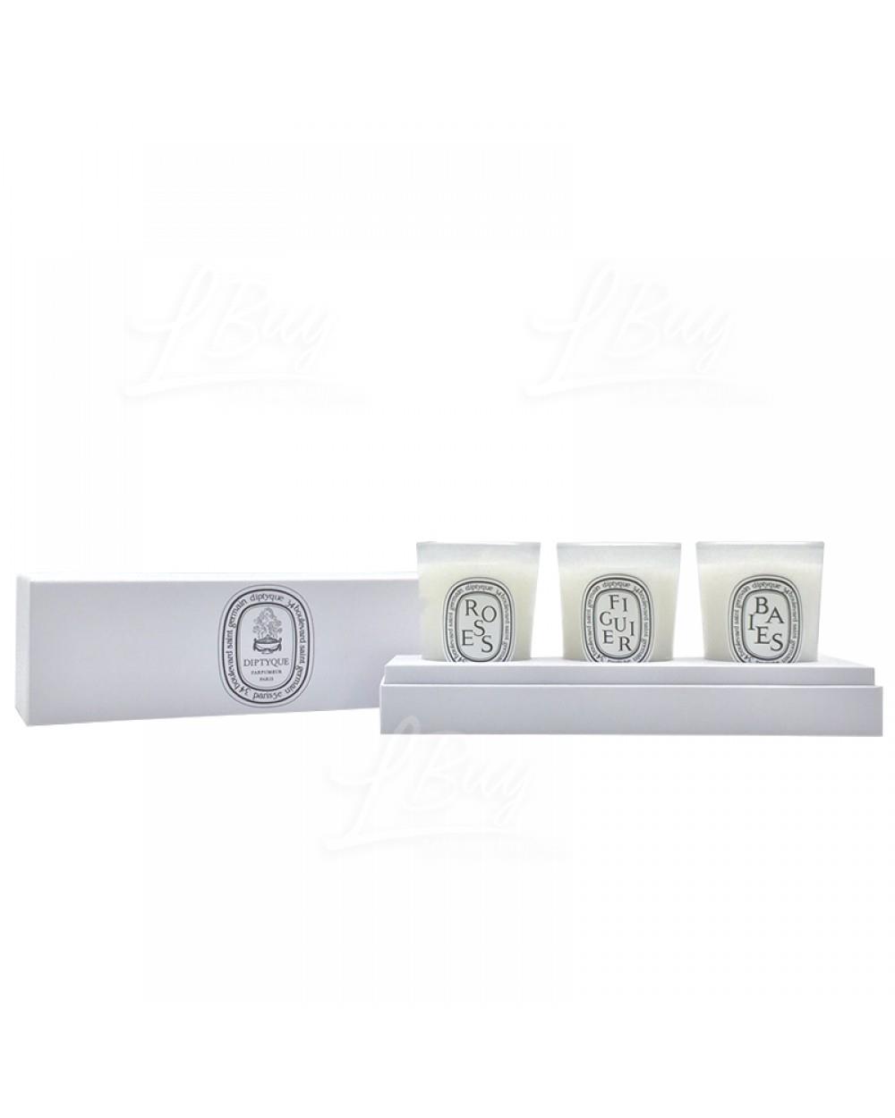 DIPTYQUE Mini Scented Candle Gift Box Set  70g X3pcs(Berries, Fig Tree, Roses）