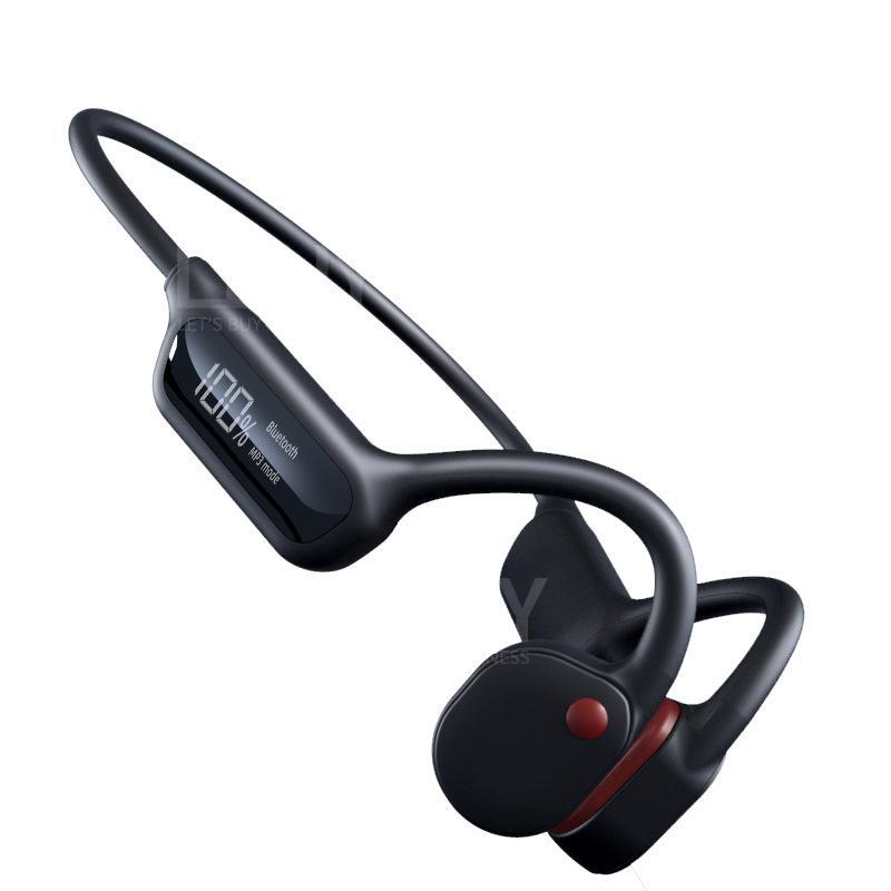 ChillBuds IPX8  Waterproof  32GB  Bluetooth EarBone Conduction MP3 Headphones Black Red EB-Con-24