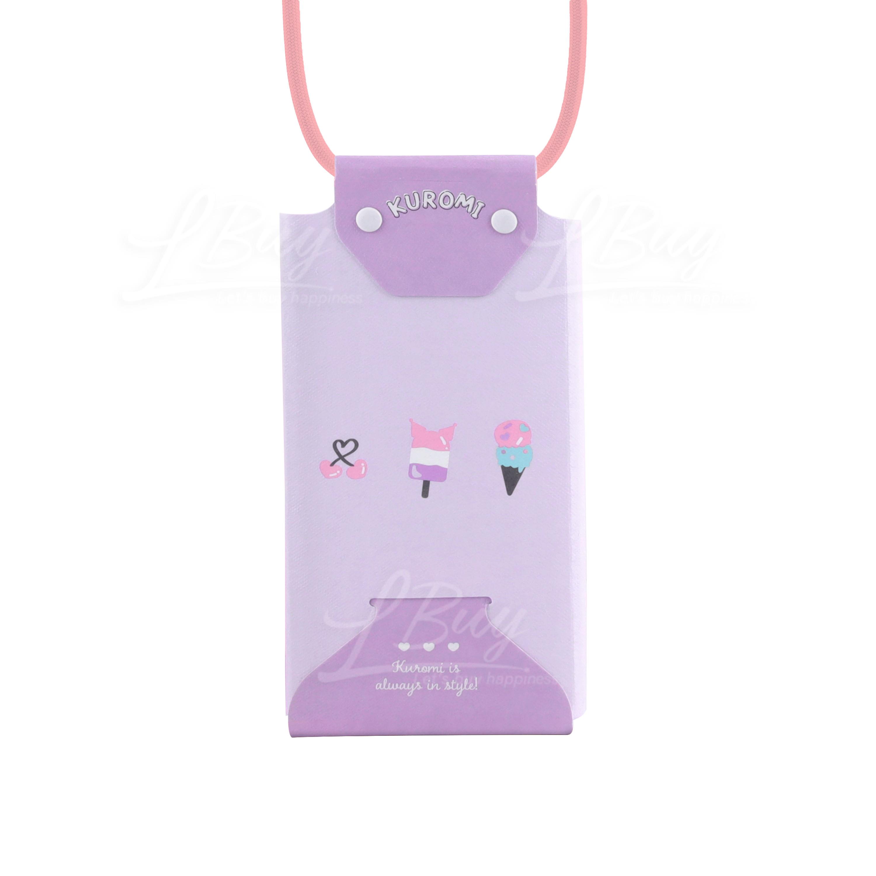 Papery Phone Pochette [Kuromi - Pastel]