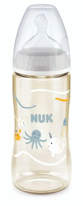 NUK PCH PPSU TC 300ml Bottle with Silicone Teat S1M - OCEAN