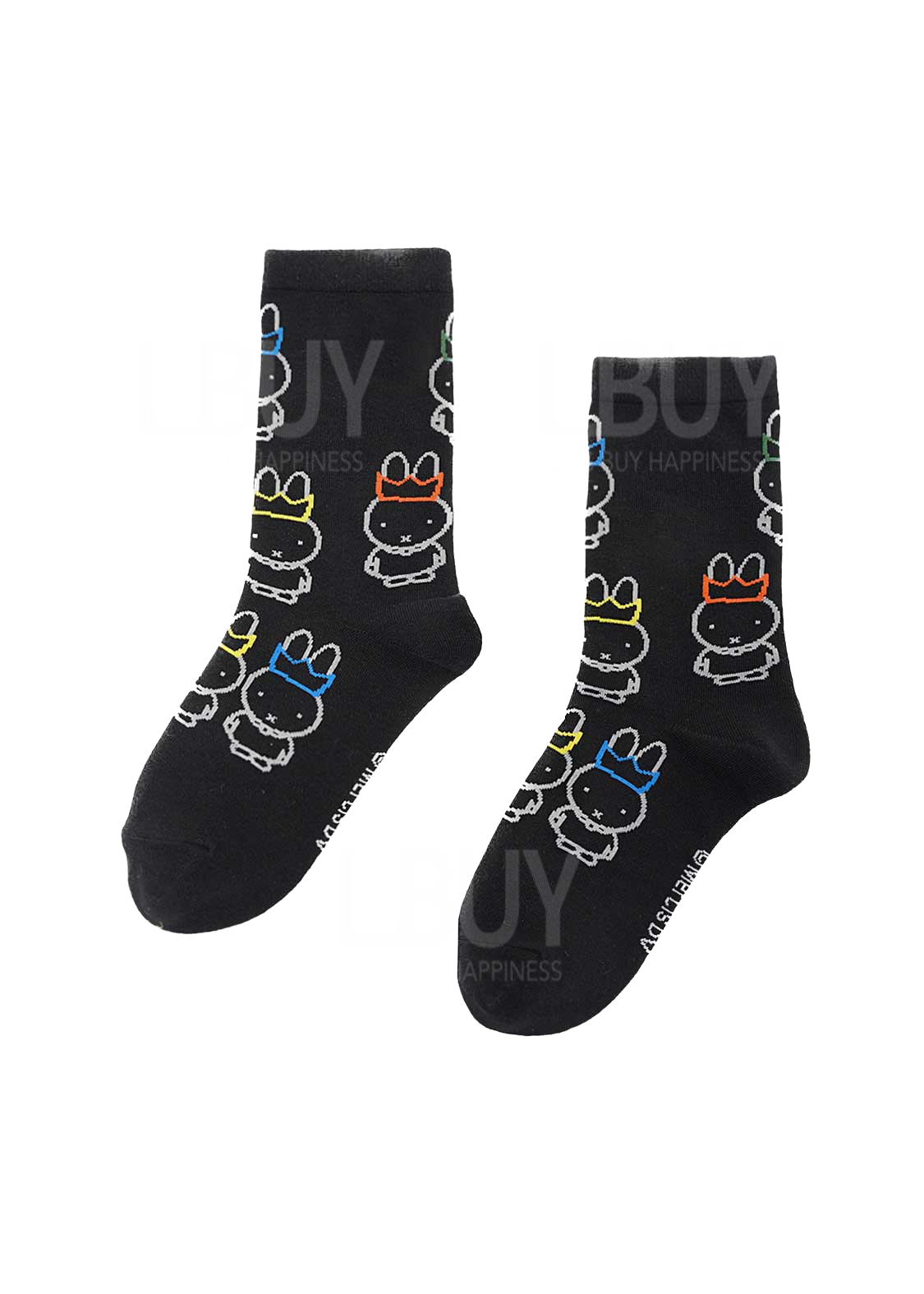 Miffy 襪子 黑色 S Size