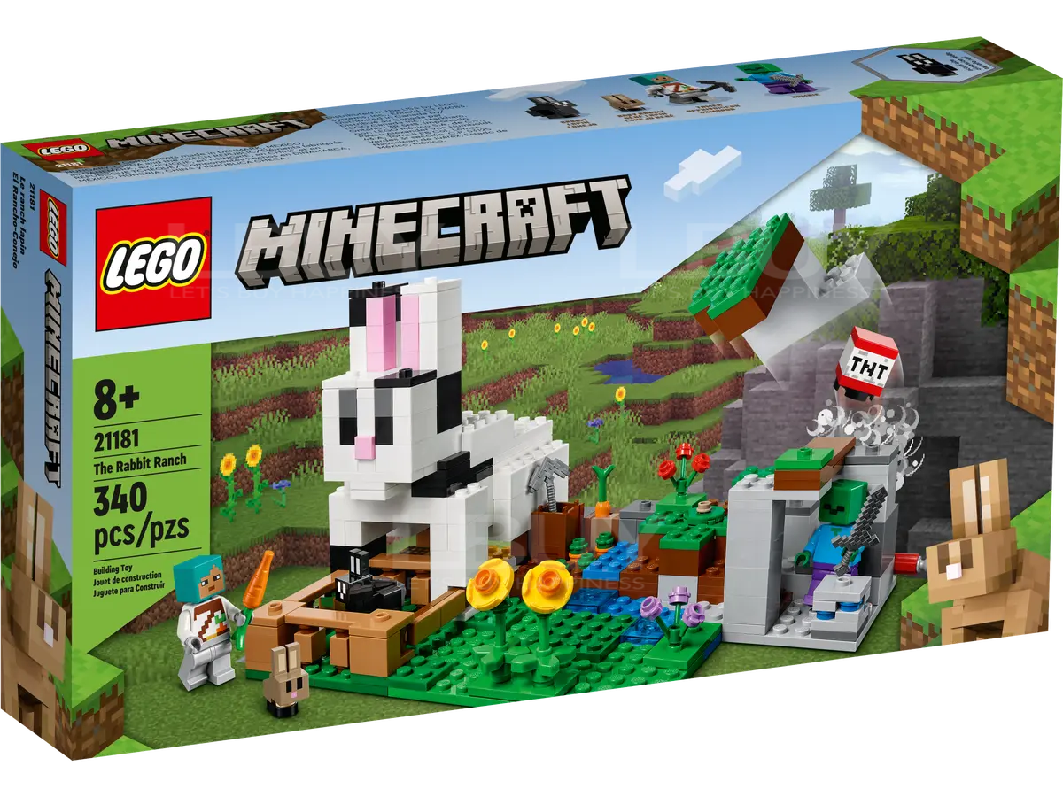 LEGO 21181 Minecraft The Rabbit Ranch 8+
