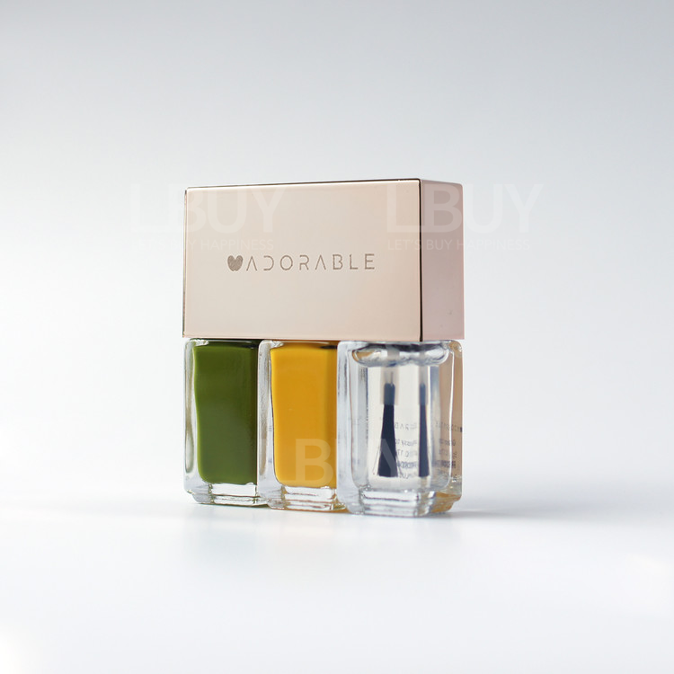 Adorable No.7 Jeju Spring 水性純素可撕式Gel甲油 （2 色 + 1 面油）