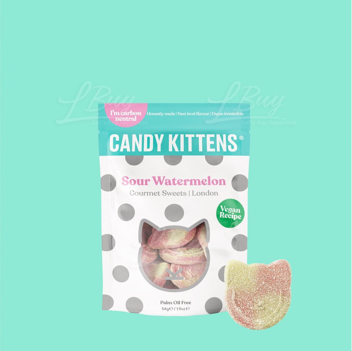 Candy Kittens 纯素天然果汁猫猫酸软糖(西瓜味) 54g