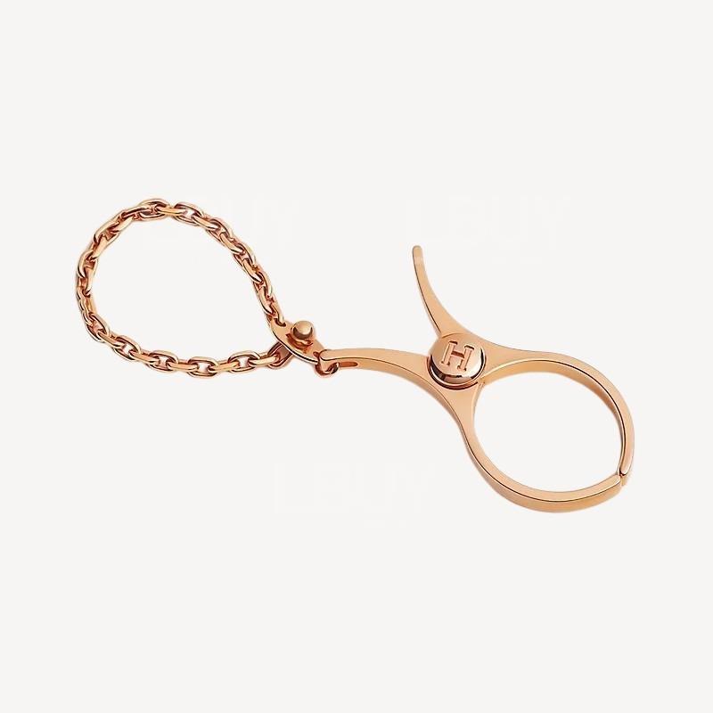 Hermes Filou Glove Clip 手套夹 玫瑰金色