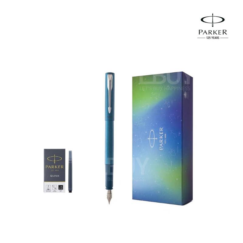 PARKER XL Gift set Space Blue, Fountain Pen gift set X 5pcs refills