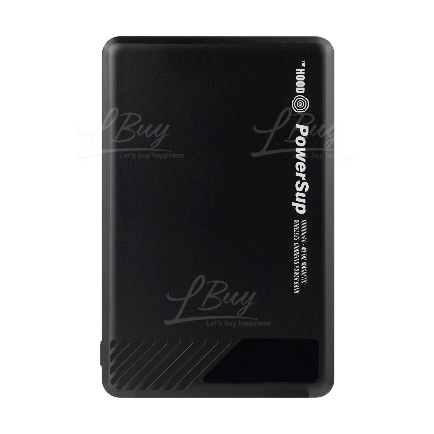 The Hood E17B PowerSup 超薄金屬無線磁吸充電器 (Magsafe Compatible) 10000mAh (黑鈦金)