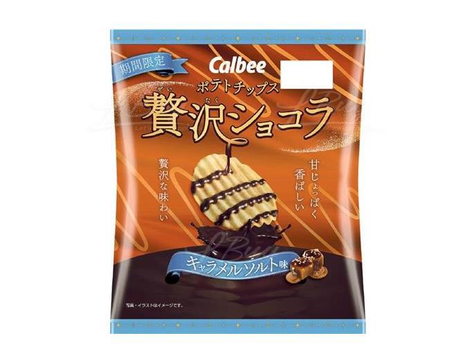 Calbee 朱古力蕉糖鹽味薯片48g