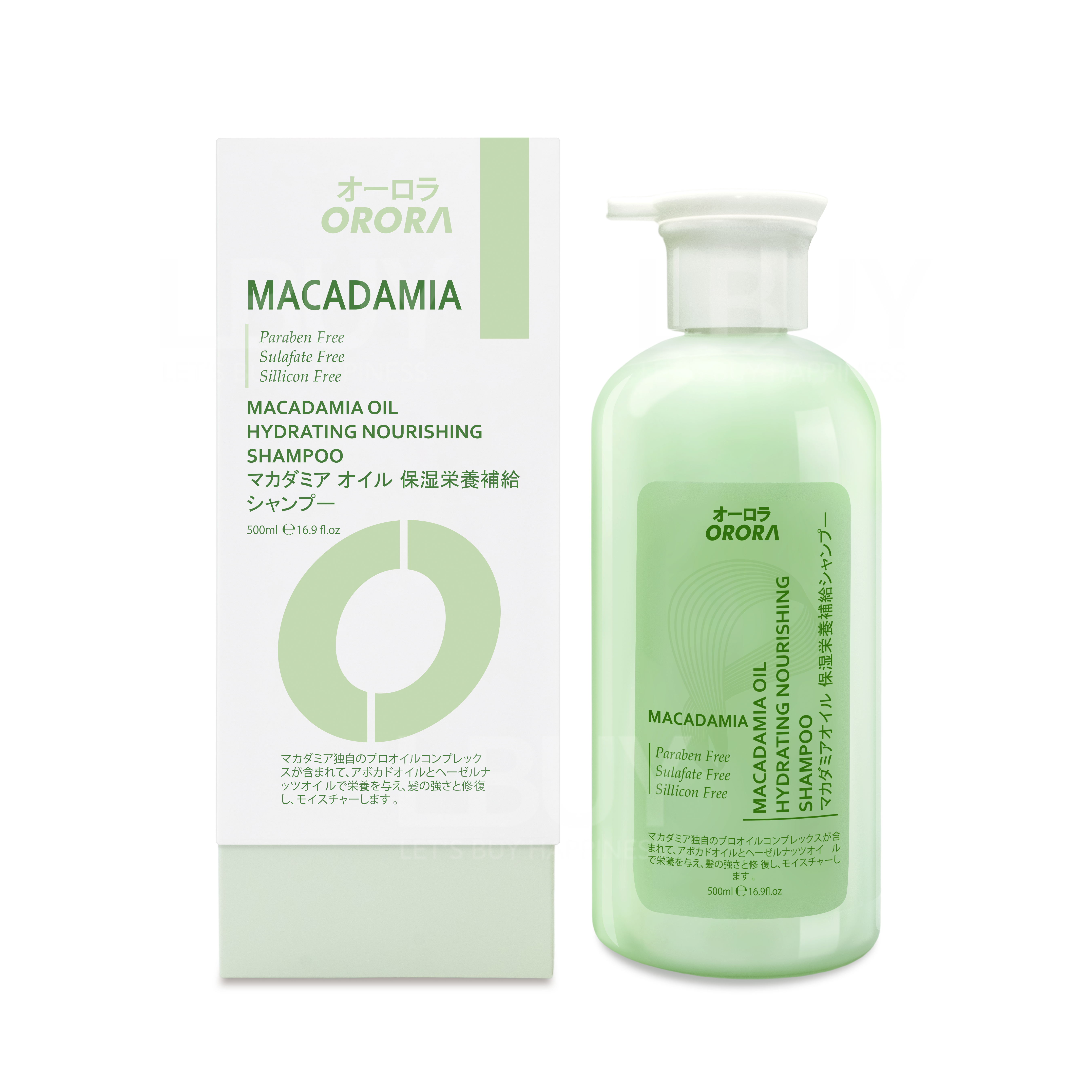 日本Orora堅果油保濕滋養洗髮乳500ml
