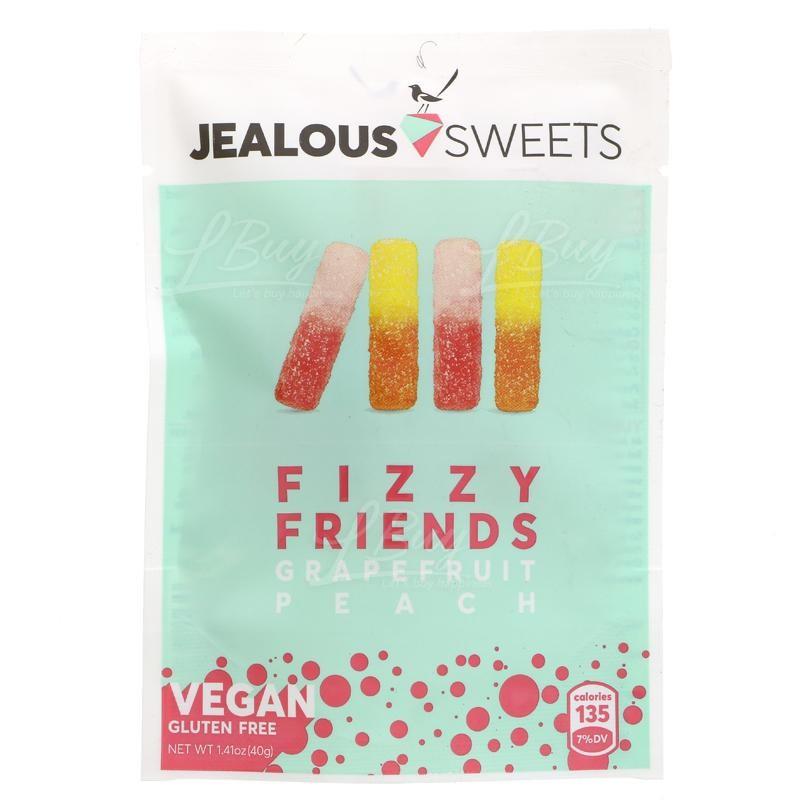 Jealous Sweets 纯素天然果汁有气酸味软糖(西柚+桃味)40g