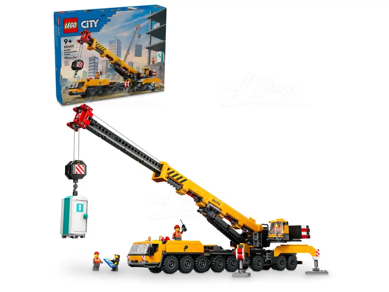 LEGO 60409 City Yellow Mobile Construction Crane 9+
