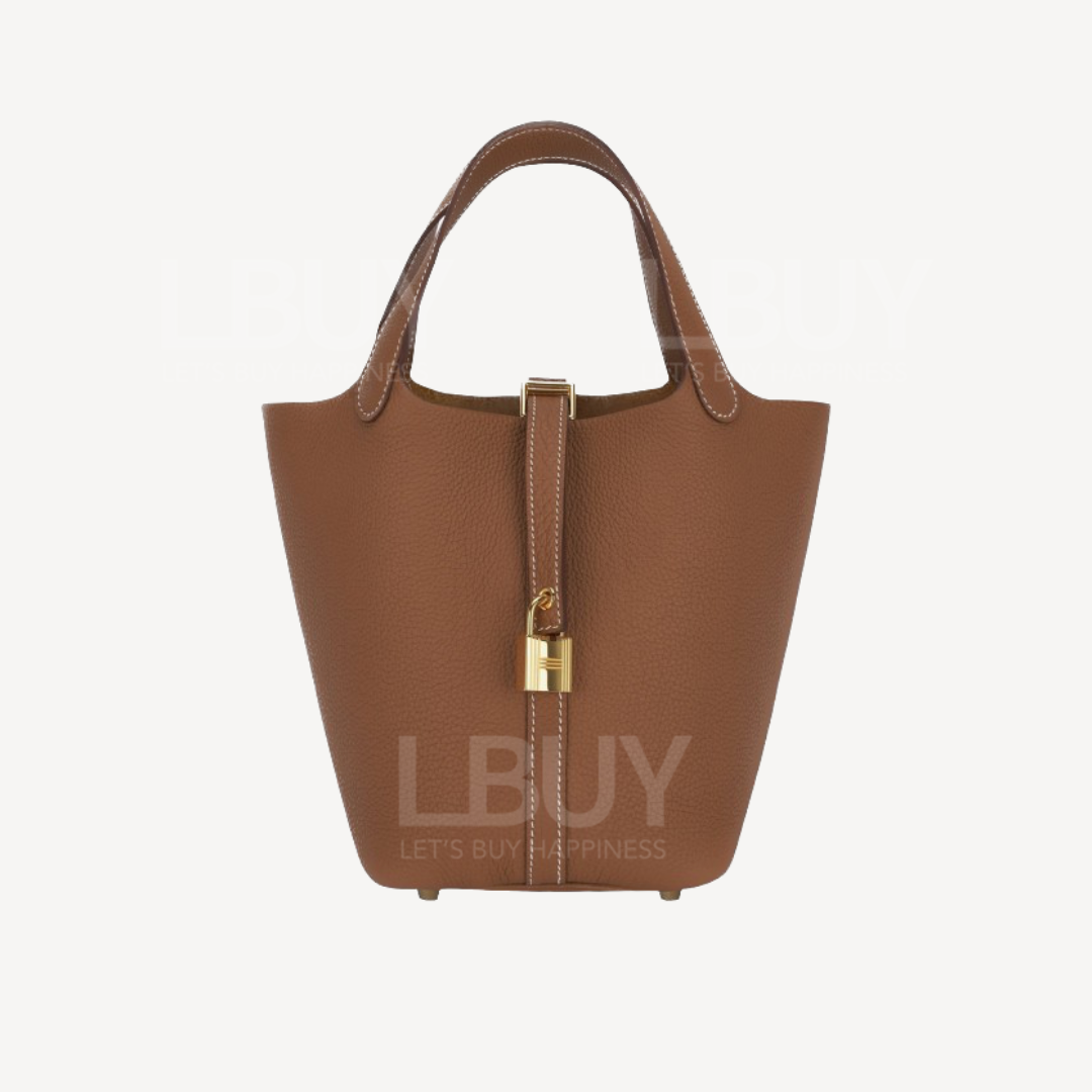 Hermes Picotin Lock 18 Bag TM皮革 手挽袋 金金 Gold ghw