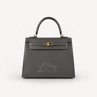 Hermes Kelly 25 88 Graphite ghw