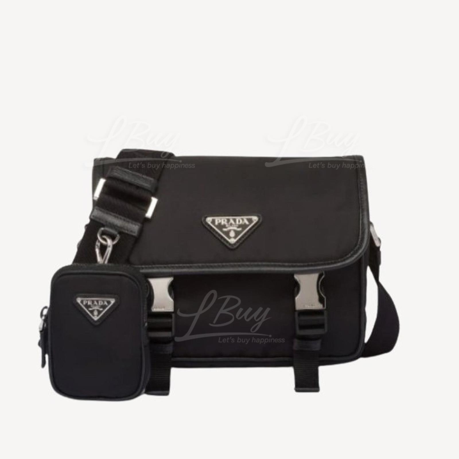 Prada Re-Nylon 及 Saffiano 皮革肩背袋 2VD034