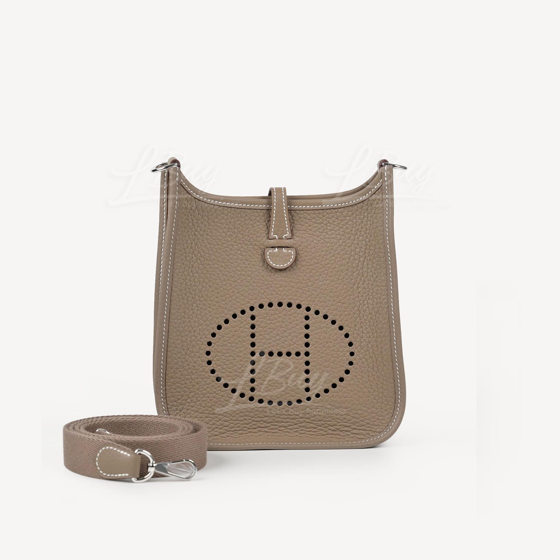 Hermes Mini Evelyne 16 Amazone Bag 大象灰 银扣