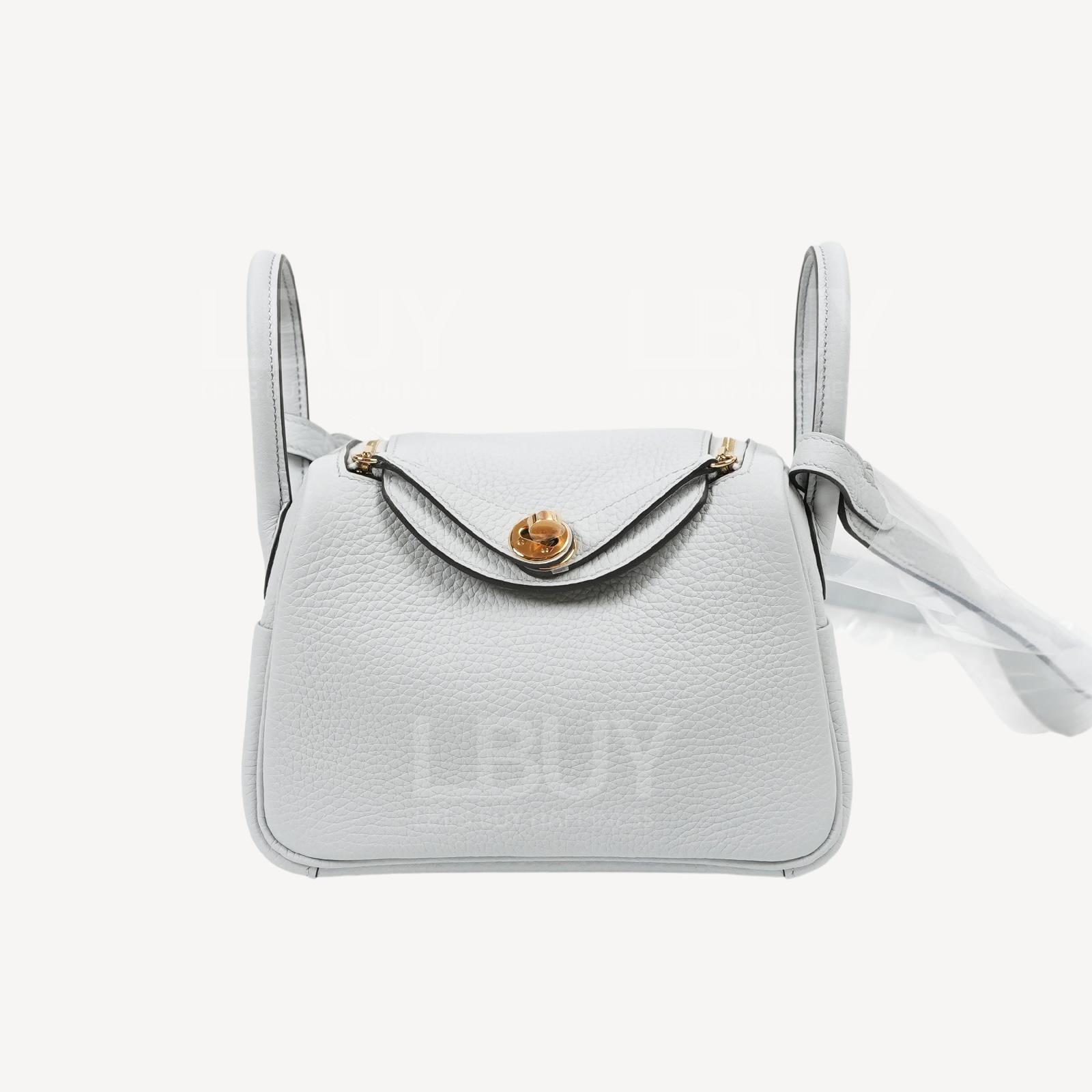 Hermes Lindy Mini Bag 08 Bleu Pale ghw