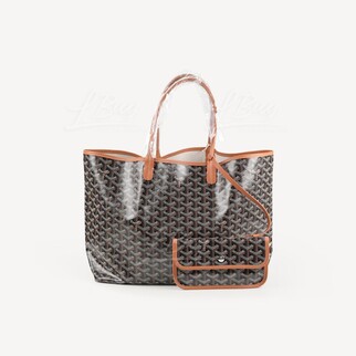 Goyard Saint Louis PM Shoulder Bag Tote Bag Black and Tan