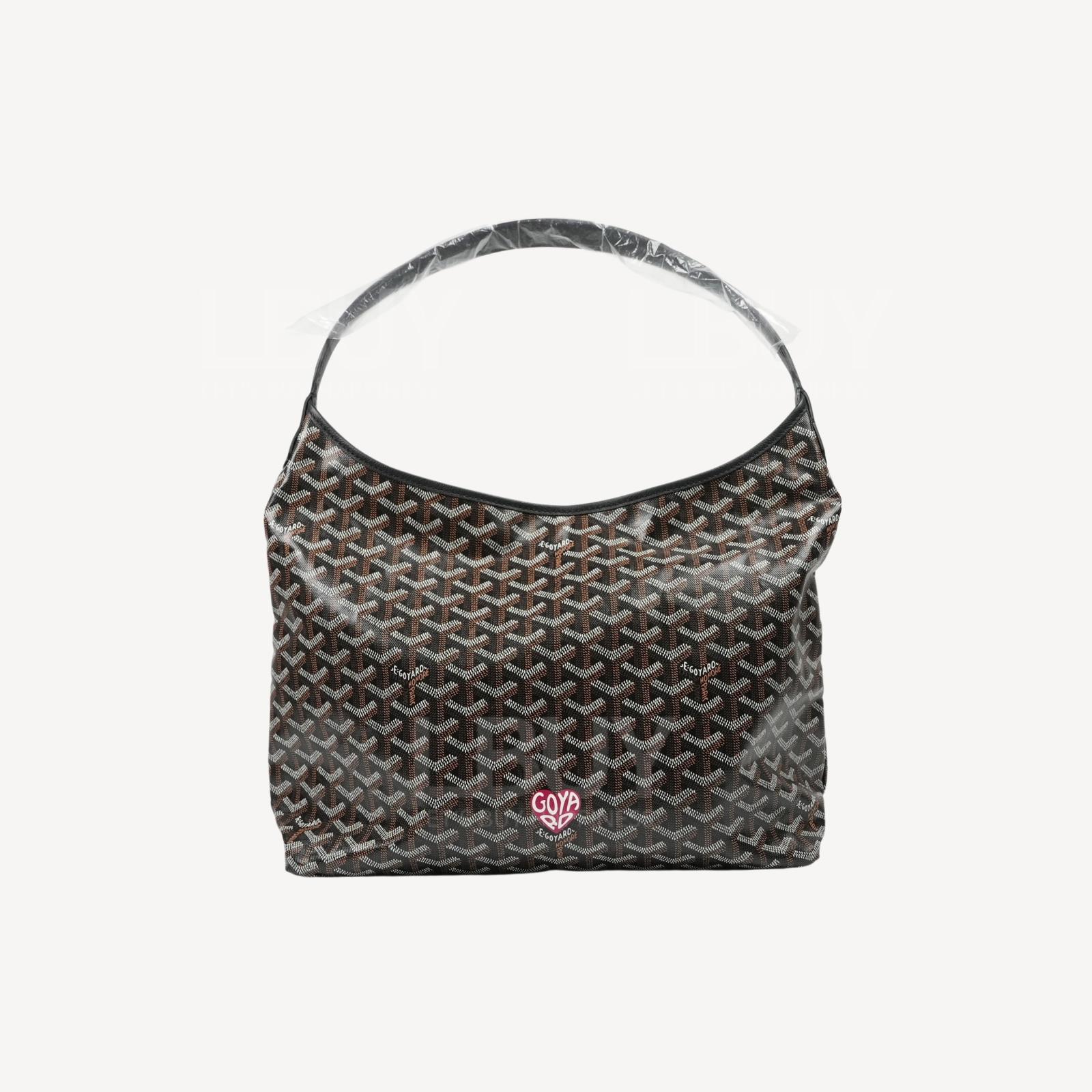 Goyard Boheme Hobo 限量版 黑色併酒紅色心心
