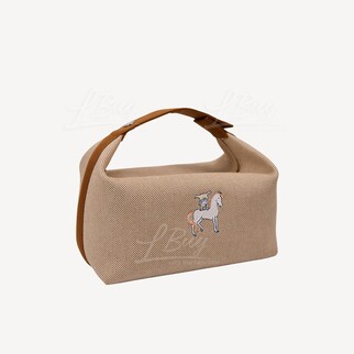 Hermes Bride-a-Brac Cabriole Case Biscuit Large Model