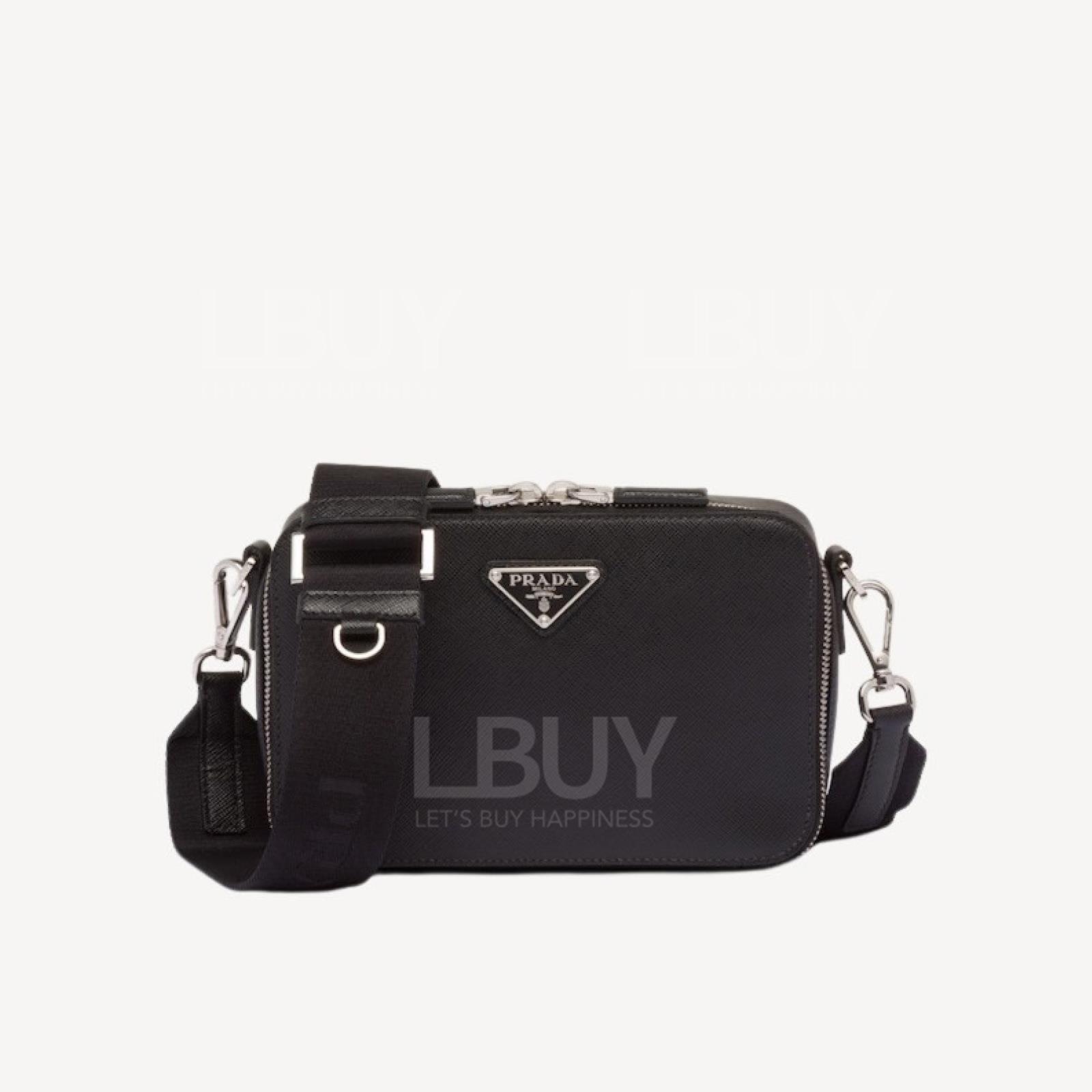 Prada 全皮斜孭袋