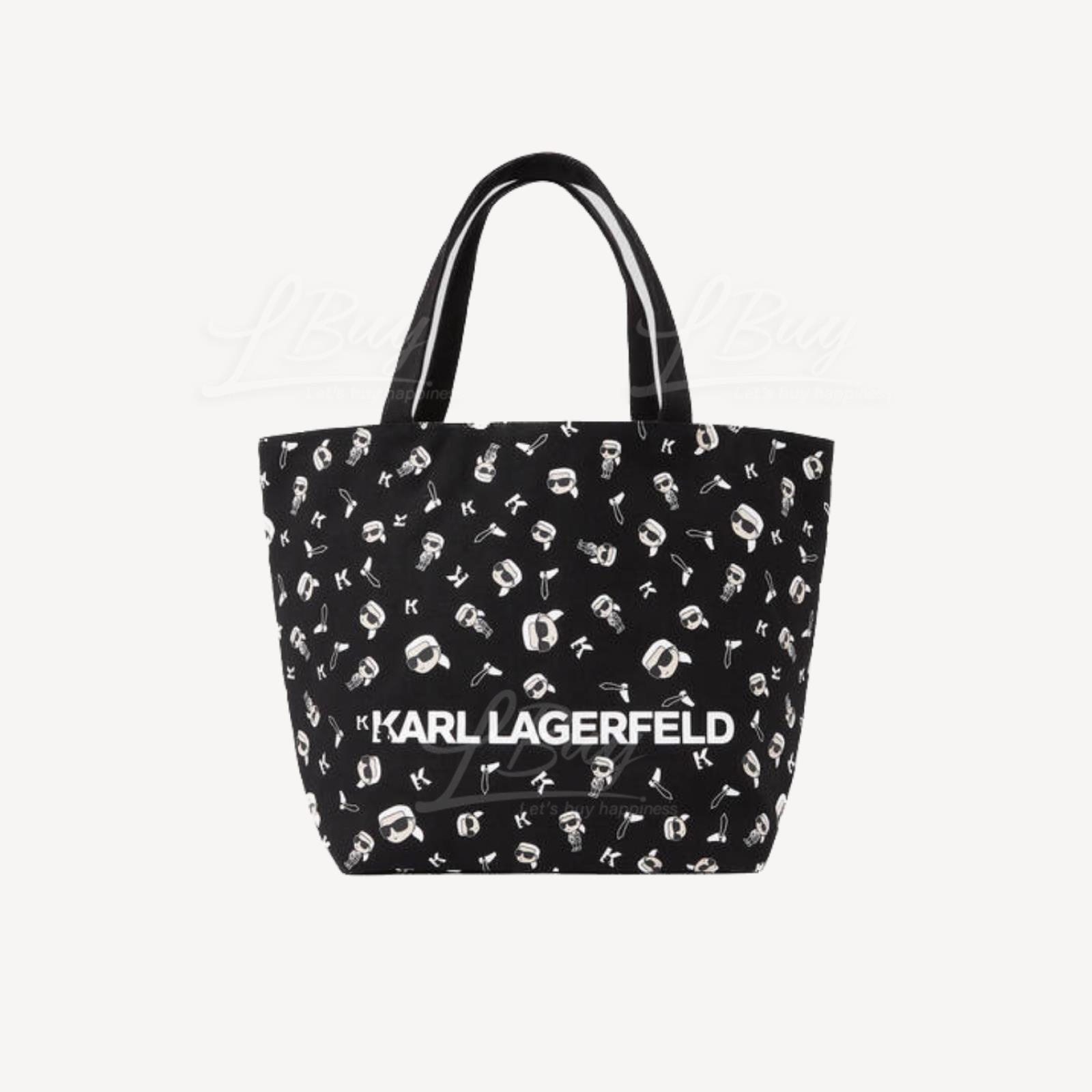 Karl Lagerfeld 老佛爺公仔Pattern Tote bag 可雙面使用