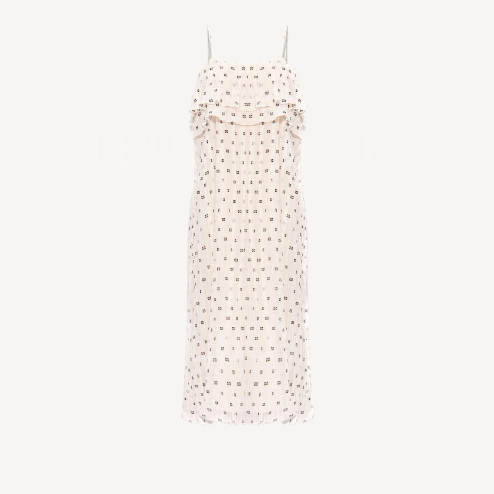 Ganni 白色Logo連身裙