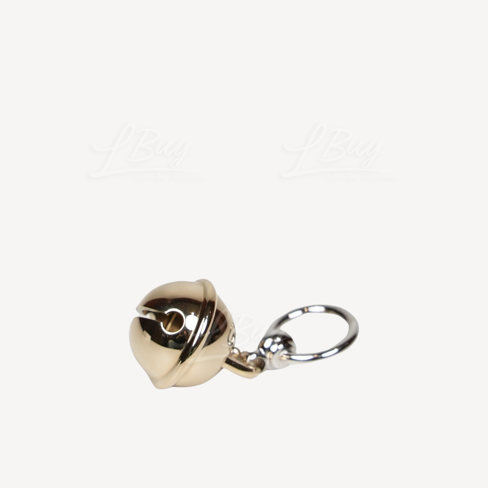Hermes Charms Grelot Twilly Ring 鈴鐺絲巾扣環 鈀灰色 永久黃銅色