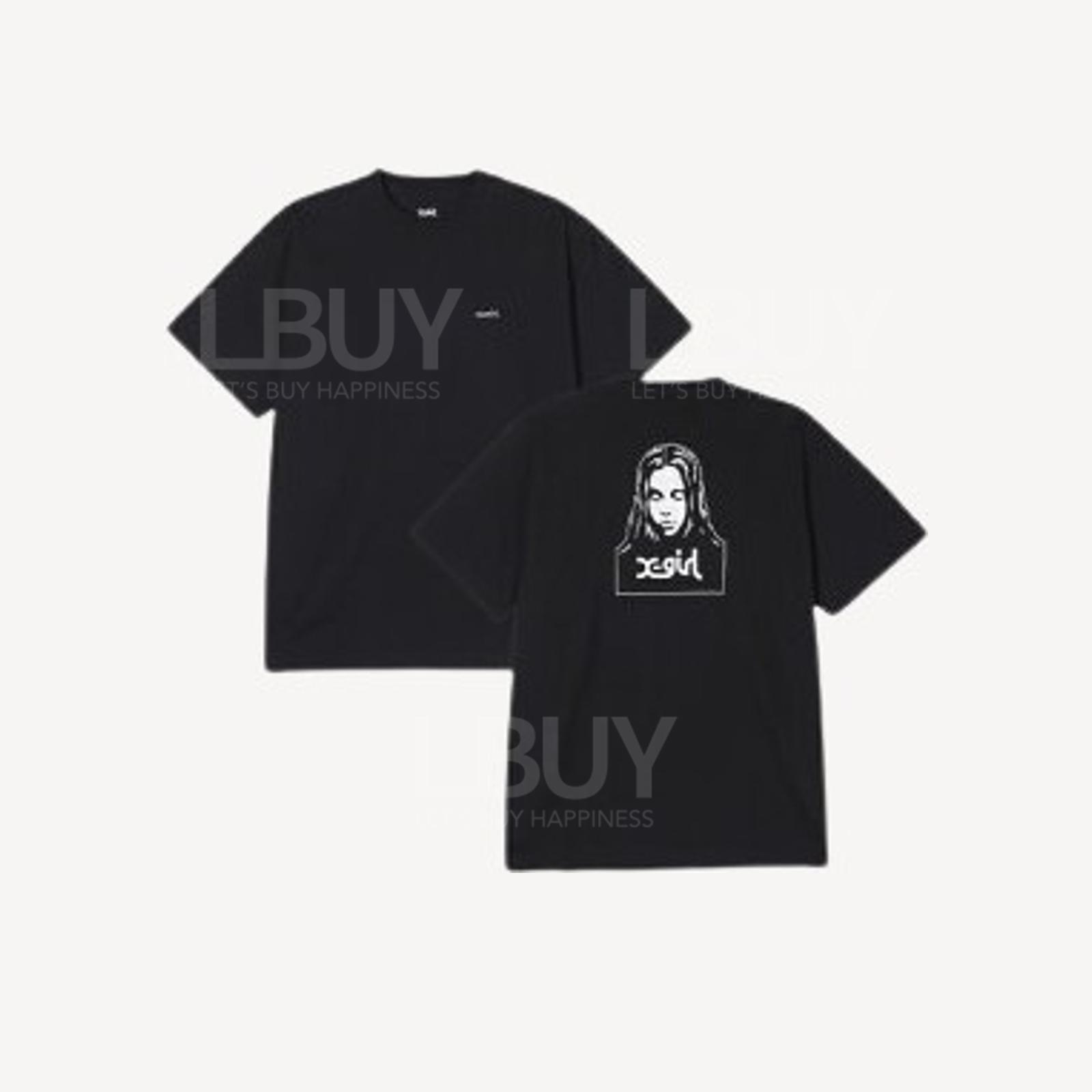 X-girl經典logo黑色短袖T恤