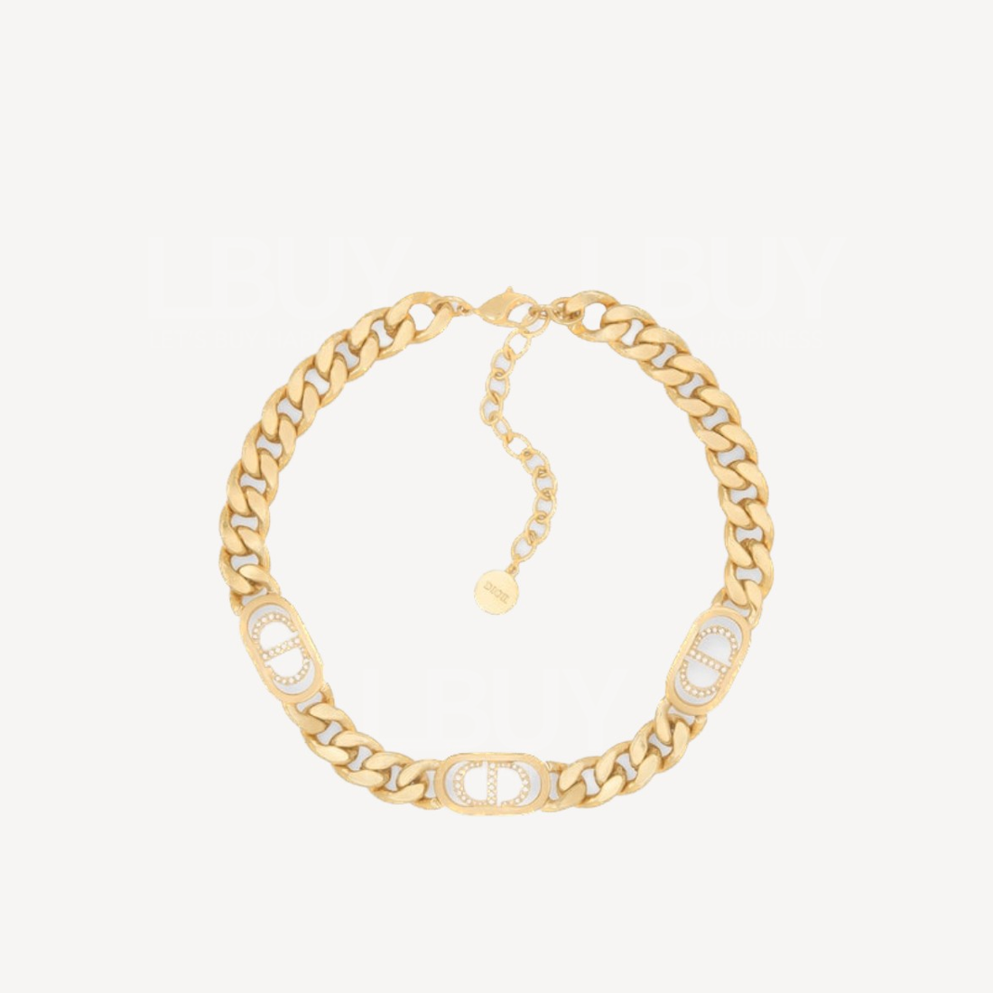 Dior 30 Montaigne 水晶金色手链 N1199