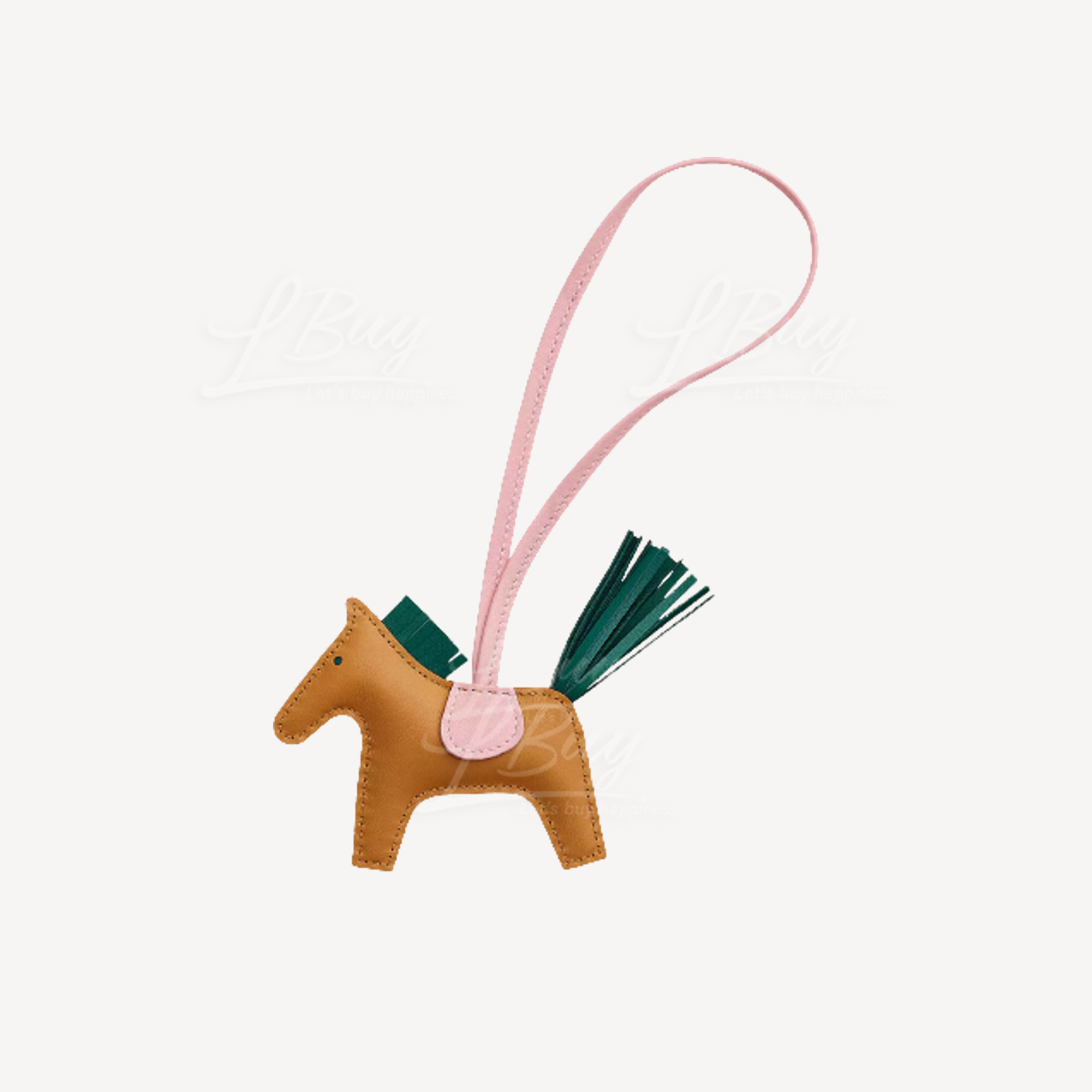 Hermes Rodeo PM Charm 包袋吊飾 三併色 芝麻色 孔雀綠 櫻花粉
