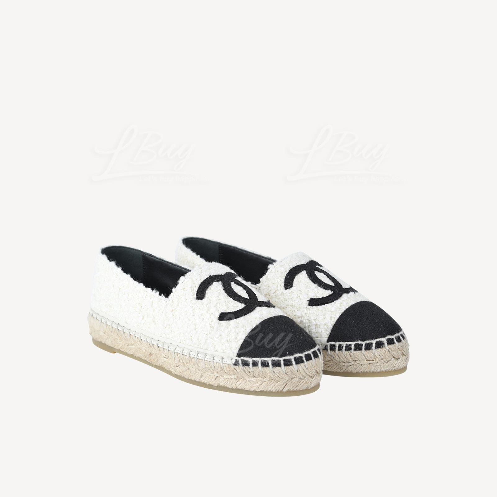 Chanel Espadrilles Ivory & Black G29762