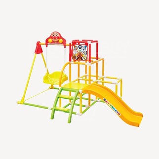 麵包超人 4WAY 4in1 鞦韆、攀登架、滑梯、單槓 棚架遊樂場組合（可摺）