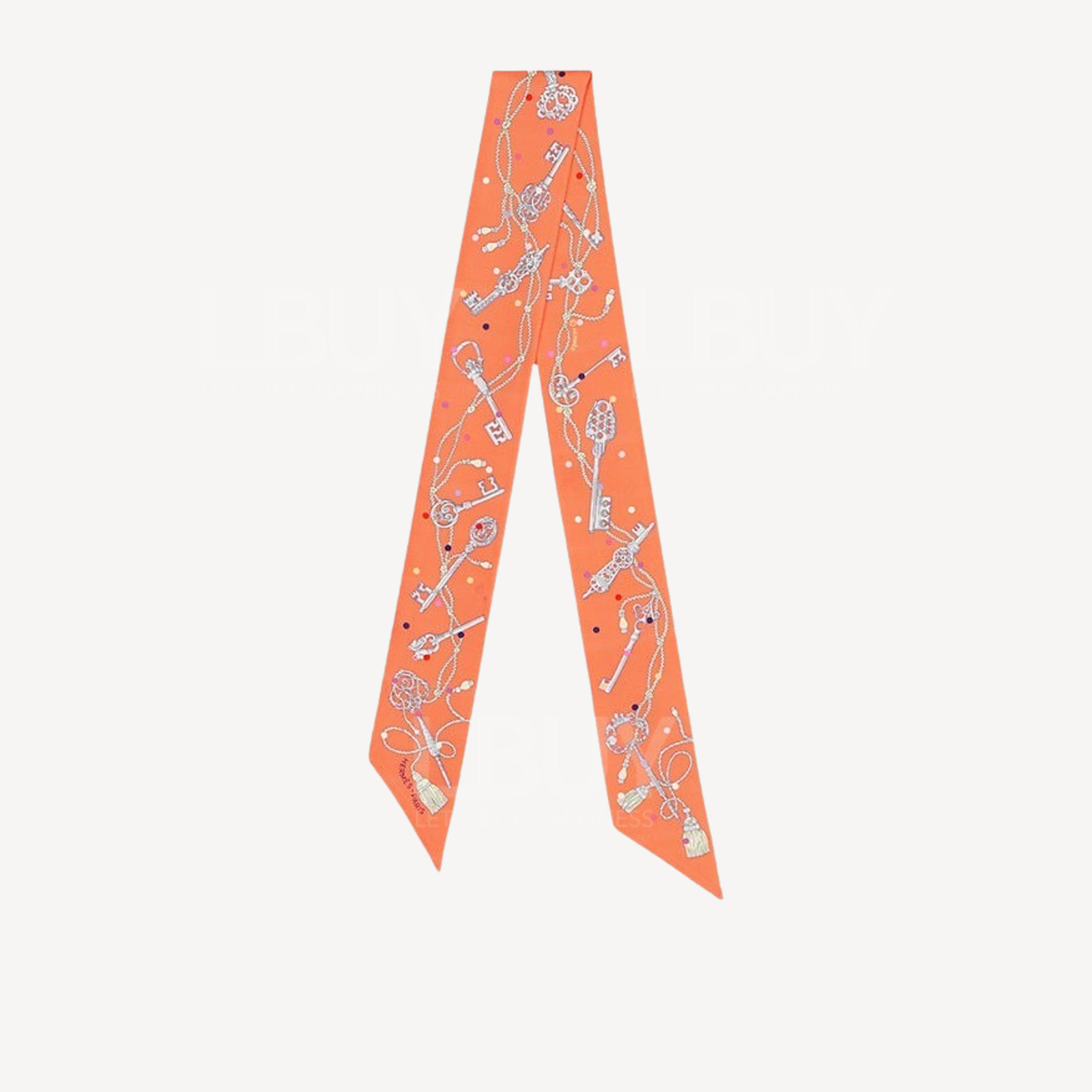 Hermes Les Cles a Pois Twilly 钥匙图腾 杏色 灰色