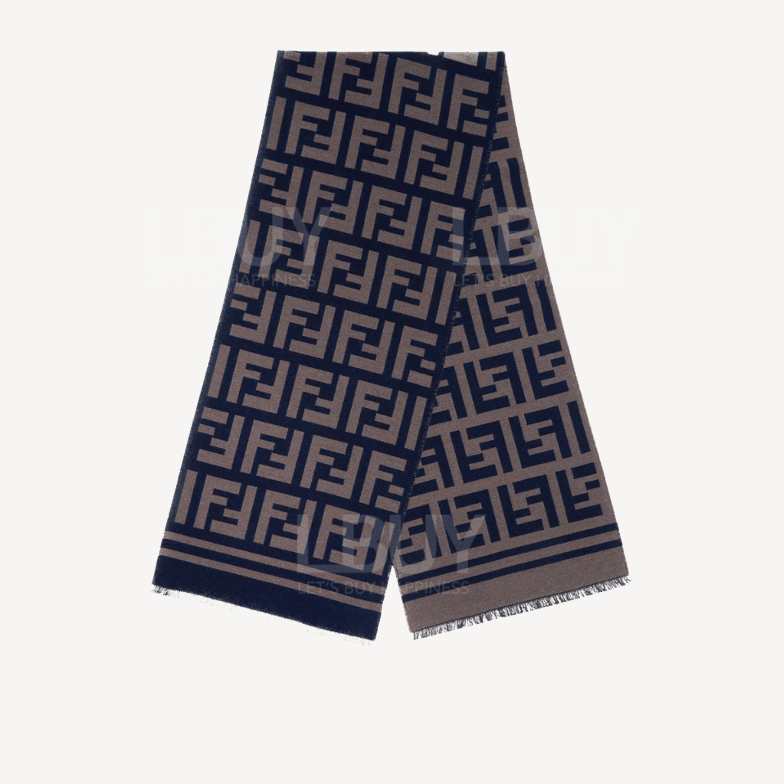 FENDI Multicolour silk and wool scarf