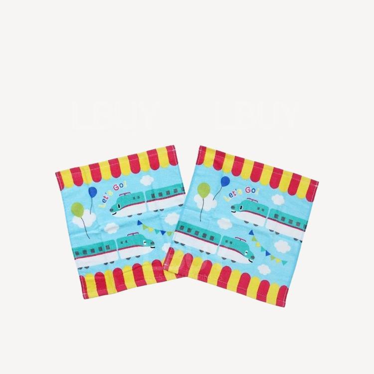 Q版新幹線毛巾 34 x 35 cm (2條裝)