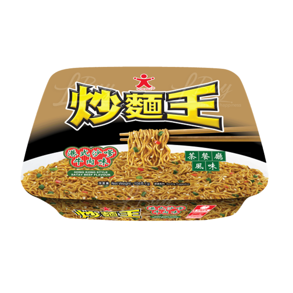 公仔炒麵王港式沙嗲牛肉味 108g