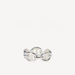 Hermes Chaine d'Ancre Enchainee 925 Sterling Silver Ring