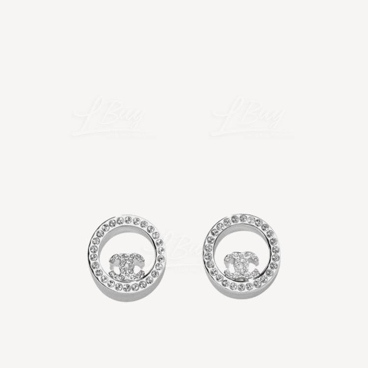 Chanel 圓型CC Logo Earrings A96562