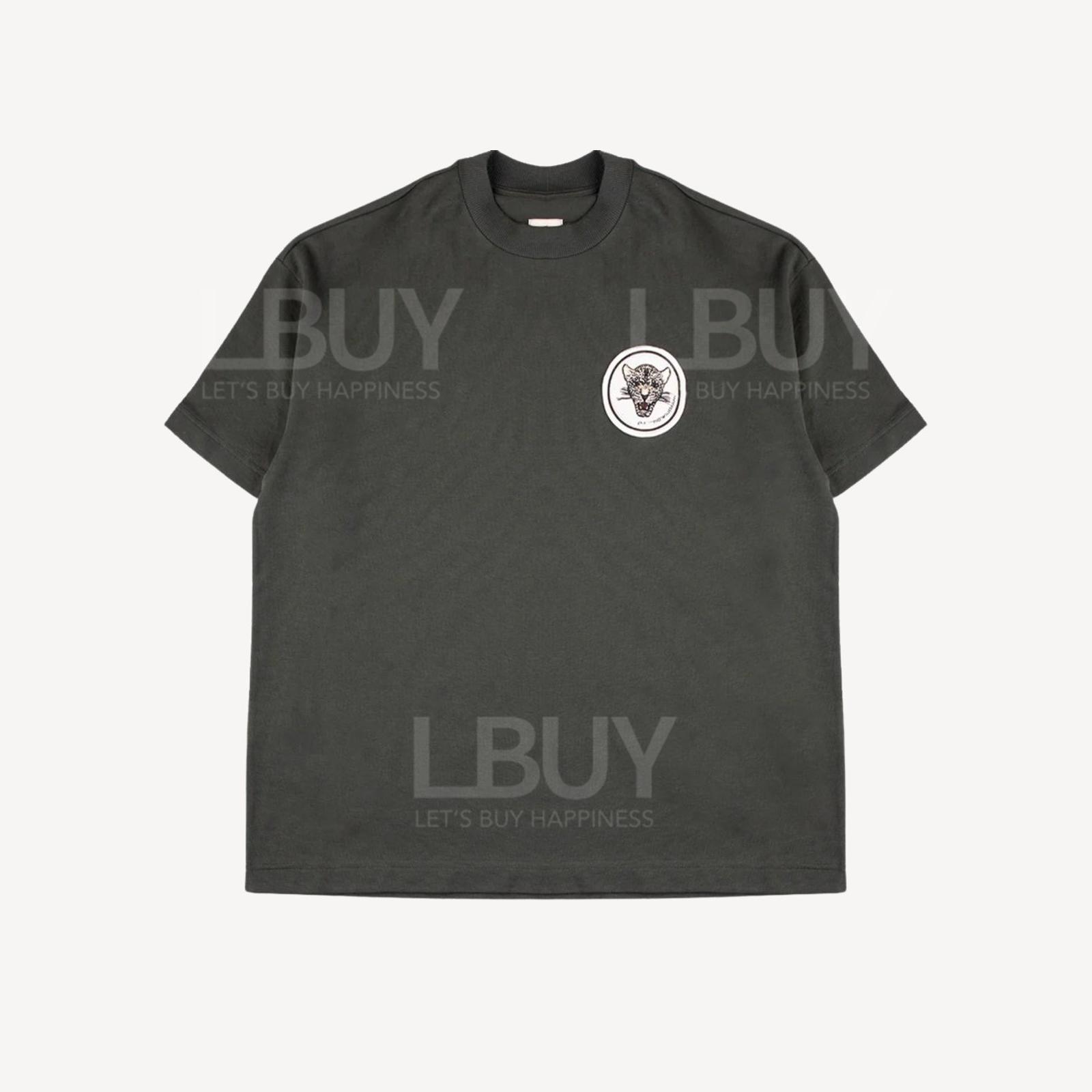 Emporio Armani 豹子logo 刺繡棉T恤