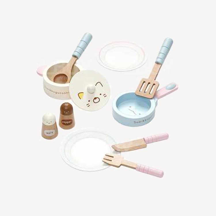 角落生物木製廚房玩具套裝